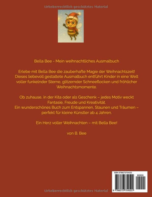 Bella Bee - mein weihnachtliches Ausmalbuch